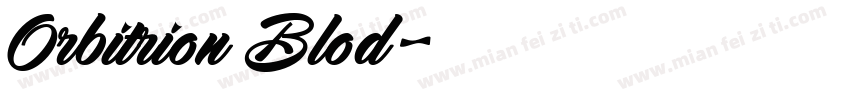 Orbitrion Blod字体转换